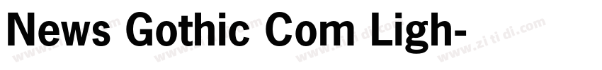 News Gothic Com Ligh字体转换